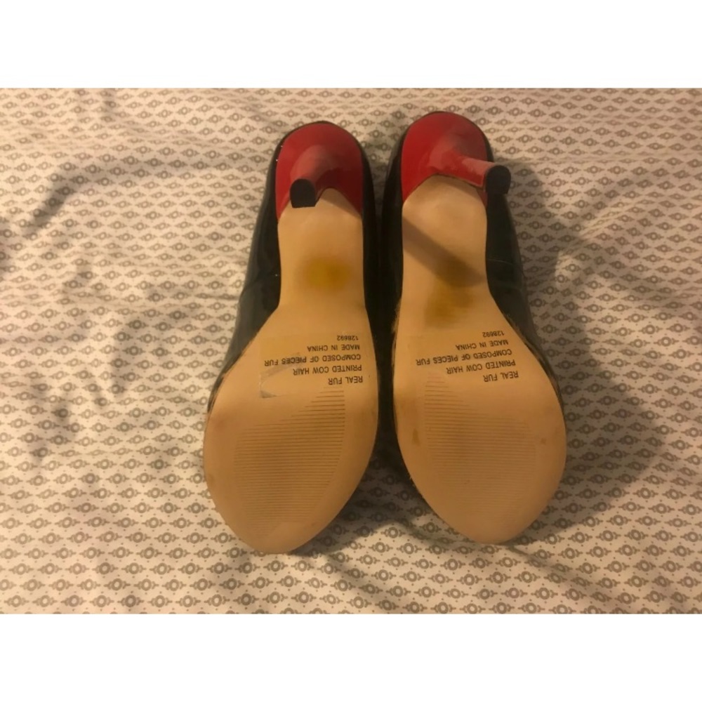 Steve Madden Jaagg Patent Platform Cheetah Heels - image 4